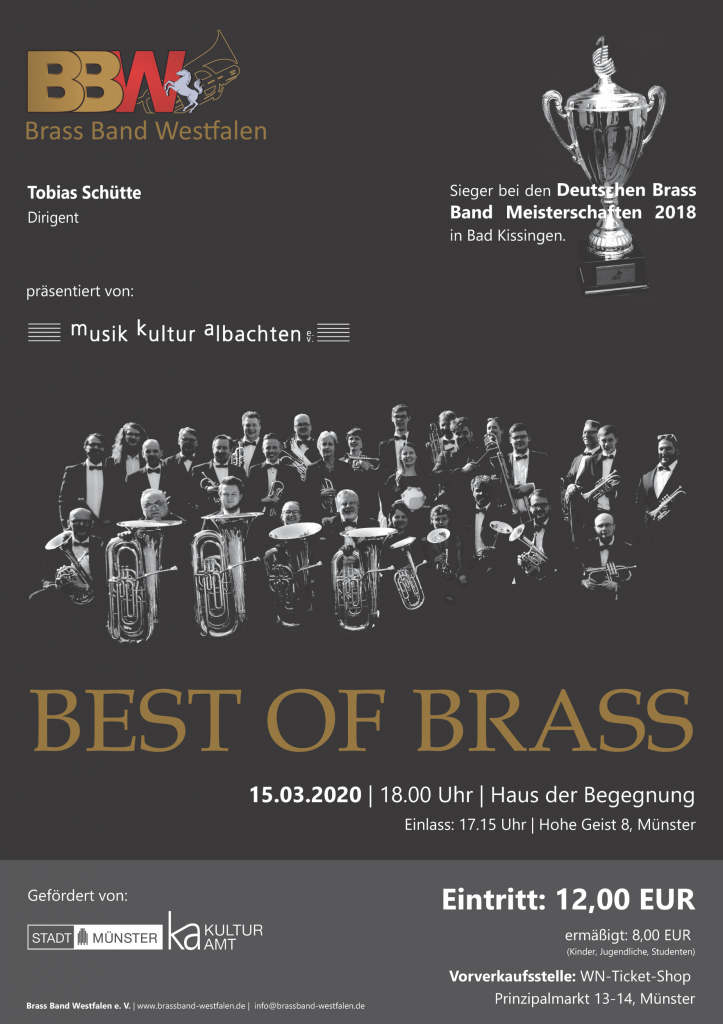 Plakat Konzert 15.03.2020 Münster